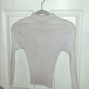 Fitted long sleeve formal top
